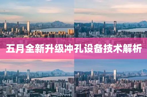 五月全新升级冲孔设备技术解析