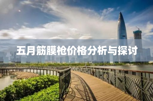 五月筋膜枪价格分析与探讨