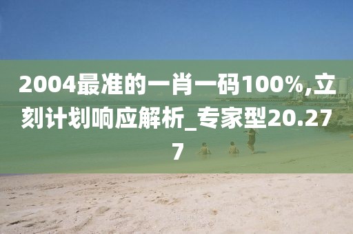 2004最准的一肖一码100%,立刻计划响应解析_专家型20.277