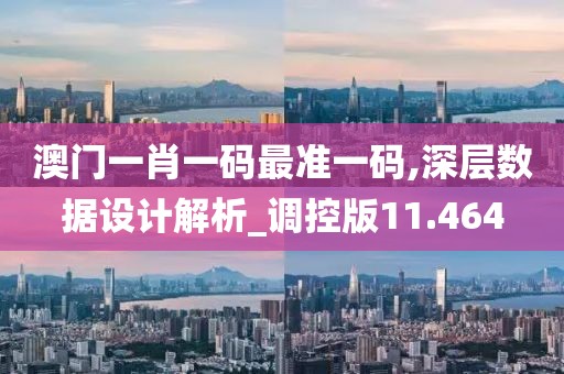 澳门一肖一码最准一码,深层数据设计解析_调控版11.464