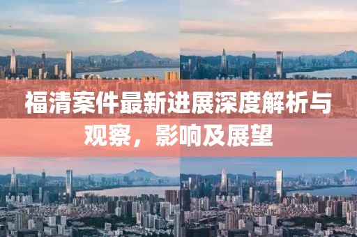 福清案件最新进展深度解析与观察，影响及展望