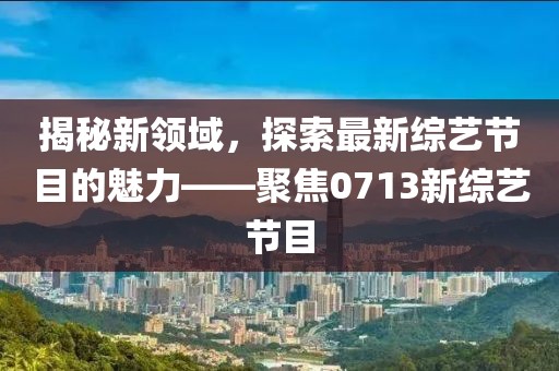 揭秘新领域，探索最新综艺节目的魅力——聚焦0713新综艺节目