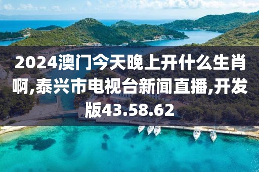 2024澳门今天晚上开什么生肖啊,泰兴市电视台新闻直播,开发版43.58.62
