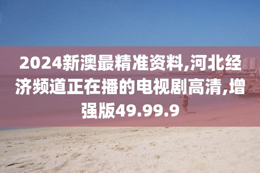 2024新澳最精准资料,河北经济频道正在播的电视剧高清,增强版49.99.9