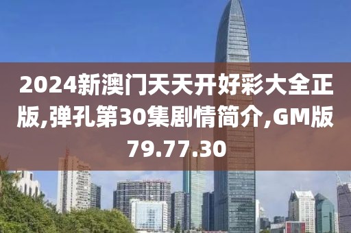 2024新澳门天天开好彩大全正版,弹孔第30集剧情简介,GM版79.77.30