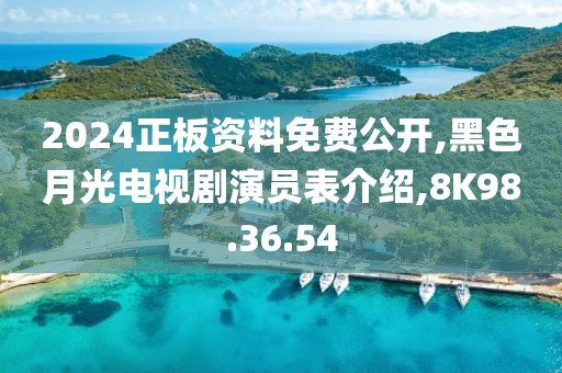 2024正板资料免费公开,黑色月光电视剧演员表介绍,8K98.36.54