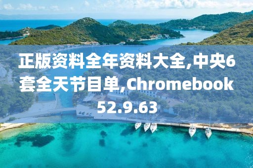 正版资料全年资料大全,中央6套全天节目单,Chromebook52.9.63