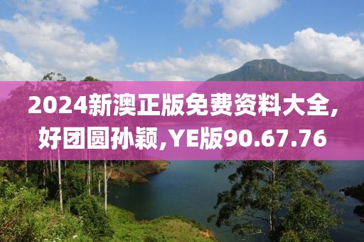 2024新澳正版免费资料大全,好团圆孙颖,YE版90.67.76