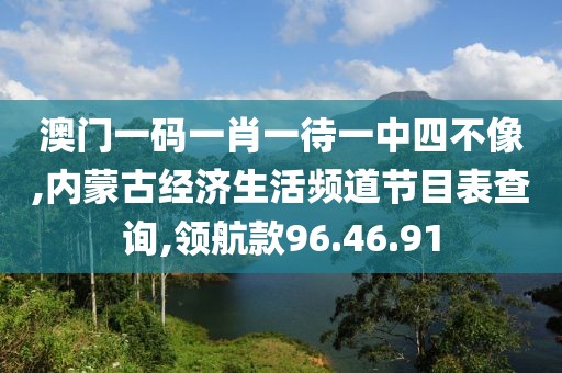 澳门一码一肖一待一中四不像,内蒙古经济生活频道节目表查询,领航款96.46.91