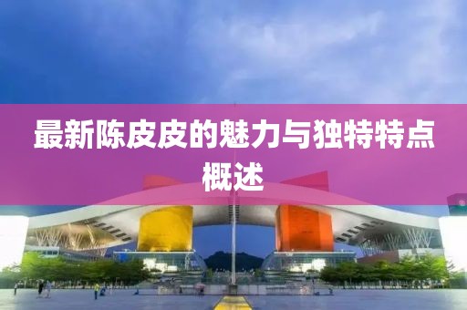 最新陈皮皮的魅力与独特特点概述
