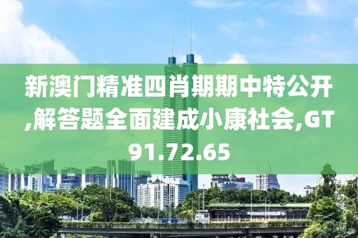 新澳门精准四肖期期中特公开,解答题全面建成小康社会,GT91.72.65