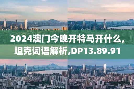 2024澳门今晚开特马开什么,坦克词语解析,DP13.89.91