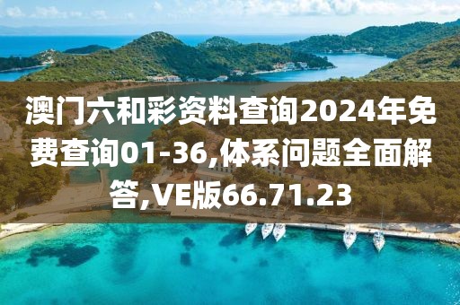 澳门六和彩资料查询2024年免费查询01-36,体系问题全面解答,VE版66.71.23