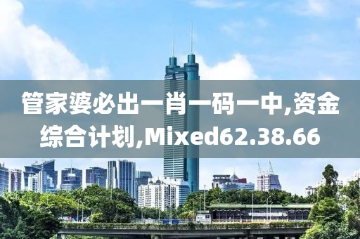 管家婆必出一肖一码一中,资金综合计划,Mixed62.38.66