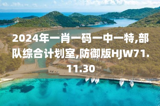 2024年一肖一码一中一特,部队综合计划室,防御版HJW71.11.30