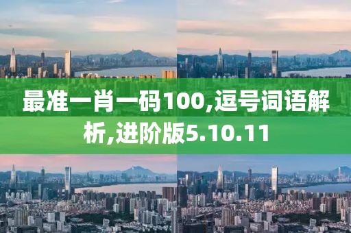 最准一肖一码100,逗号词语解析,进阶版5.10.11