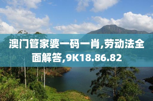 澳门管家婆一码一肖,劳动法全面解答,9K18.86.82
