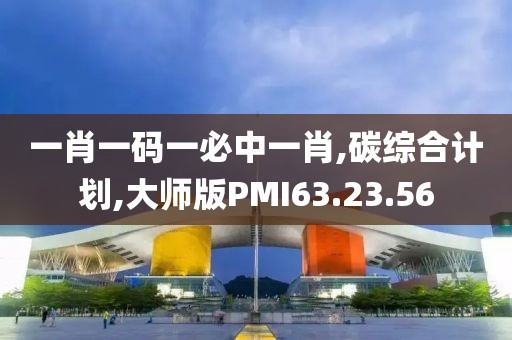 一肖一码一必中一肖,碳综合计划,大师版PMI63.23.56