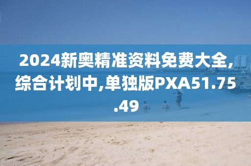 2024新奥精准资料免费大全,综合计划中,单独版PXA51.75.49