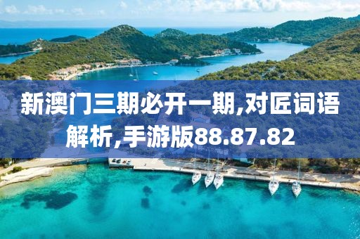 新澳门三期必开一期,对匠词语解析,手游版88.87.82