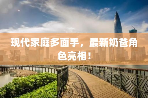 现代家庭多面手，最新奶爸角色亮相！